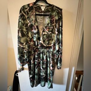 H&M Johanna Ortiz collar dress size XL lightly worn